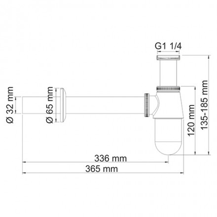 Wasserkraft A071 Сифон для раковины