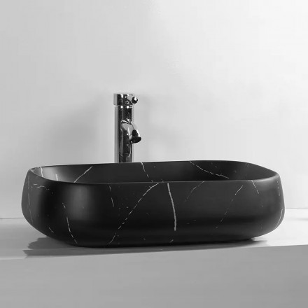 CeruttiSpa CR0086 MMB1 раковина накладная мрамор матовый черный