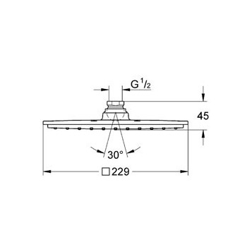 Grohe Rainshower Allure 230 27479000 верхний душ