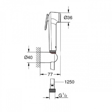 Grohe Tempesta-F 27513001 комплект гигиенического душа