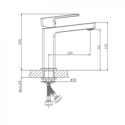 Haiba HB10615 Смеситель для раковины
