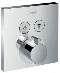 Hansgrohe ShowerSelect 15763000 смеситель термостат для душа на 2 потребителя (внешняя часть)