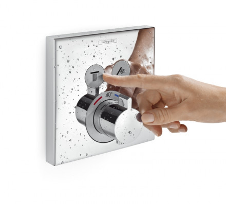 Hansgrohe ShowerSelect 15763000 смеситель термостат для душа на 2 потребителя (внешняя часть)