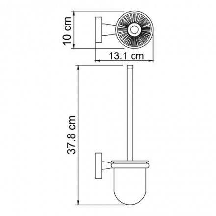 Wasserkraft Lippe K-6527 Щетка для унитаза, подвесная