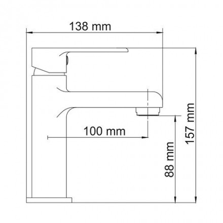 Wasserkraft Ammer 3704 Смеситель для раковины