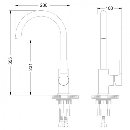 Lemark Aura LM0605C смеситель для кухни