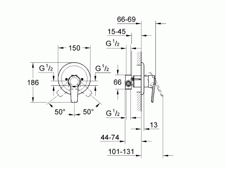 Grohe Eurostyle Cosmopolitan 33635002 Смеситель для душа