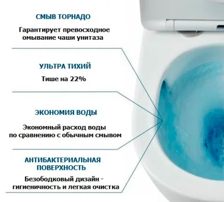 Cerutti Vince Tornado CT10373 Напольный унитаз с бачком и крышкой сиденьем