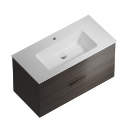 Kerama Marazzi Piano Forte 95 тумба подвесная с ящиками, дымчатый вяз