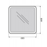 Belbagno SPC-MAR-800-800-LED-BTN Зеркало 800x30x800 с встроенным светильником Belbagno SPC-MAR-800-800-LED-BTN Зеркало 800x30x800 с встроенным светильником