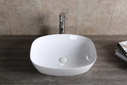 Milleau Miel MU0064-GW Раковина накладная 51x39.5x14 белый глянец