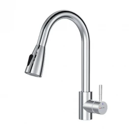 AM.PM X-Joy S F85B07500 Смеситель для кухни с вытягивающимся изливом хром