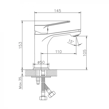 Haiba HB10559 Смеситель для раковины