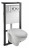 Vitra Normus 9773B003-7202 Унитаз подвесной в комплекте с инсталляцией (клавиша хром)