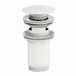 Wonzon &amp; Woghand WW-88SS09-MW Донный клапан для раковины с переливом белый матовый