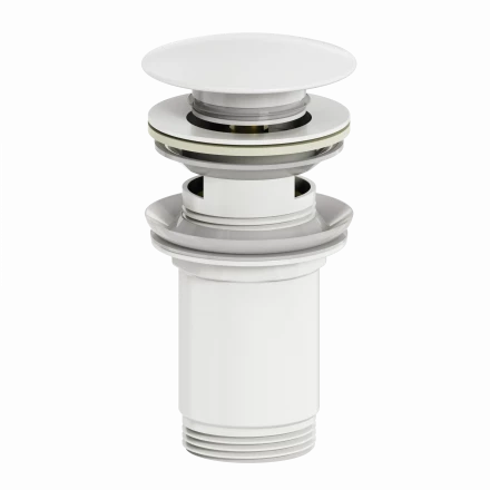 Wonzon &amp; Woghand WW-88SS09-MW Донный клапан для раковины с переливом белый матовый