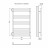 Lemark Melange П10 LM49810EW 500x800 Полотенцесушитель электрический левый/правый
