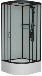 Frank F400/1 Black Душевая кабина 100x100