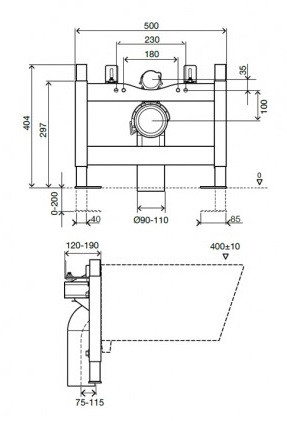 Oli WC 714001 инсталляция для подвесного унитаза