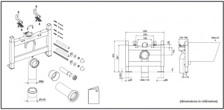 Oli WC 714001 инсталляция для подвесного унитаза