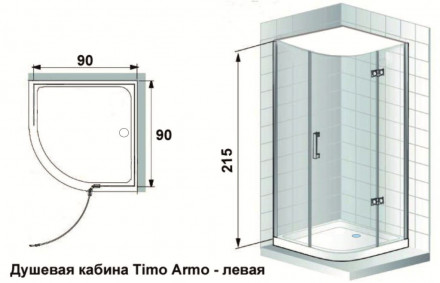 Timo Armo душевая кабина с паром