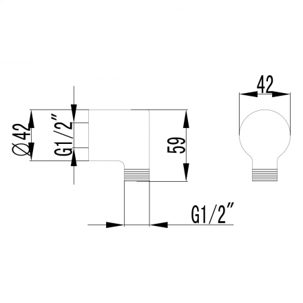 Lemark LM3283С Подключение для душевого шланга