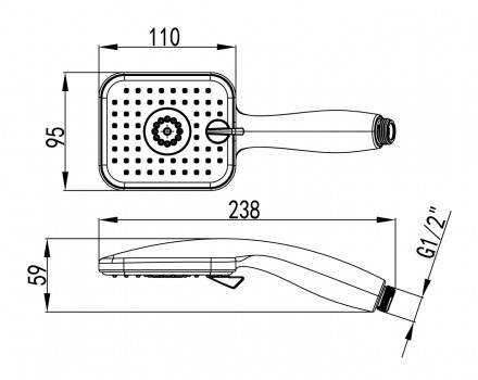 Lemark LM8054C Душевая лейка