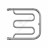 Terminus Фокстрот 600x500 Полотенцесушитель водяной