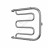 Terminus Фокстрот 600x500 Полотенцесушитель водяной