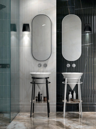 Kerama Marazzi Cono 44 металлическая структура  напольная, черная матовая