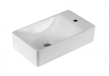 Milleau Perl MU1009B-GW Раковина подвесная 38x22x0.95 белый глянец
