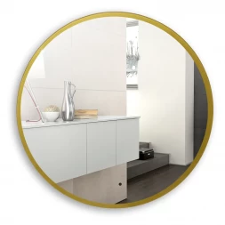 Azario Monaco-GOLD d1000 LED-00002767 Зеркало c золотой рамкой