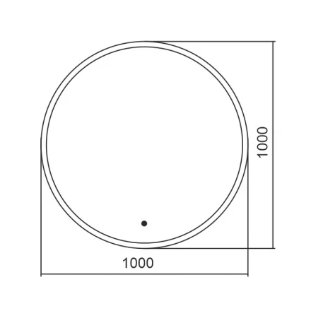 Azario Monaco-GOLD d1000 LED-00002767 Зеркало c золотой рамкой