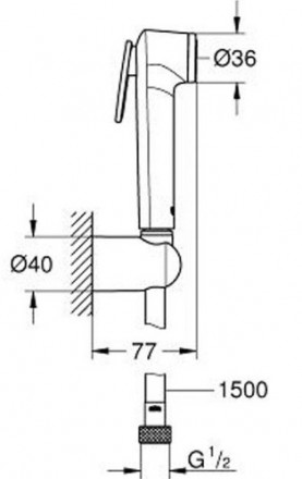 Grohe Tempesta-F 26353000 комплект гигиенического душа