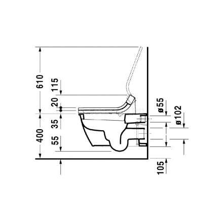 Duravit Darling new 2544590000 Подвесной унитаз (чаша)