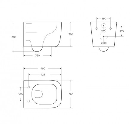 BelBagno Soft-toR BB084CH-TOR Унитаз подвесной (чаша)