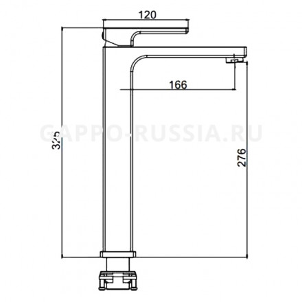Gappo G1017-62 Смеситель для раковины
