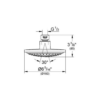 Grohe Euphoria Cosmopolitan 160 28233000 верхний душ