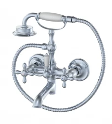Wonzon &amp; Woghand Retro WW-88639020-CR Смеситель для ванны с душем черный матовый