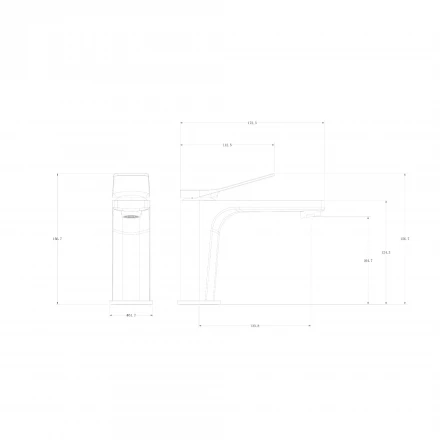 Wonzon &amp; Woghand WW-XH-013-BG Смеситель для раковины брашированный никель