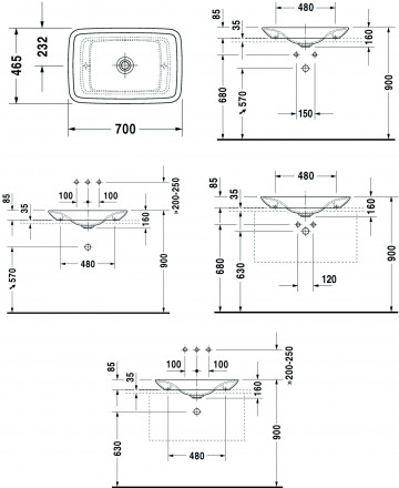 Duravit PuraVida 0369700000 Раковина
