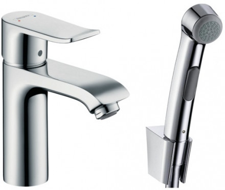 Hansgrohe Metris 31285000 смеситель для раковины с гигиеническим душем