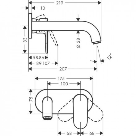 Hansgrohe Vernis Blend 71576000 смеситель для раковины