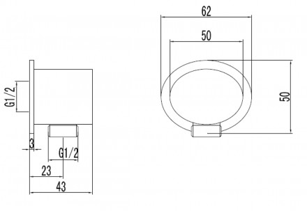 Lemark LM8026C Подключение для душевого шланга