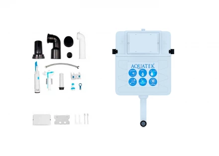 Aquatek INS-0000019 Смывной бачок скрытого монтажа для приставных унитазов