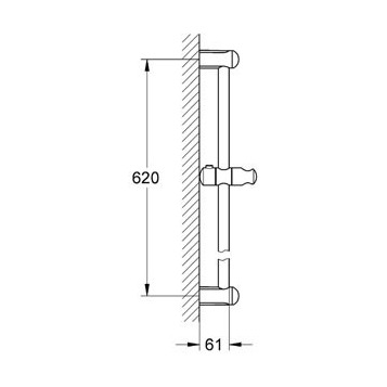 Grohe Tempesta New 27523000 Душевая штанга 600 мм