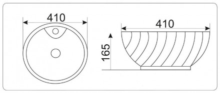 CeramaLux N9074 раковина 41