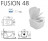 Hatria Fusion Q YXZL01 Унитаз подвесной 48 см (чаша)
