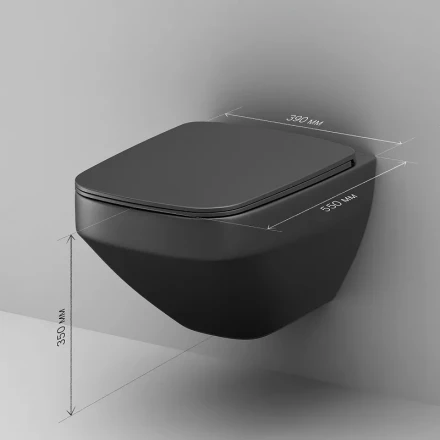 Am.pm Inspire V2.0 C50A1700MBSC Унитаз подвесной FlashClean с сиденьем микролифт