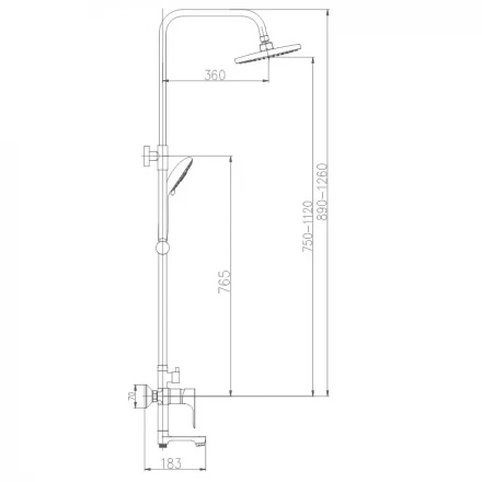 Haiba HB24807 Душевая система